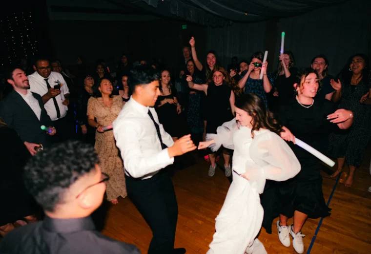 First dance, floor cleared