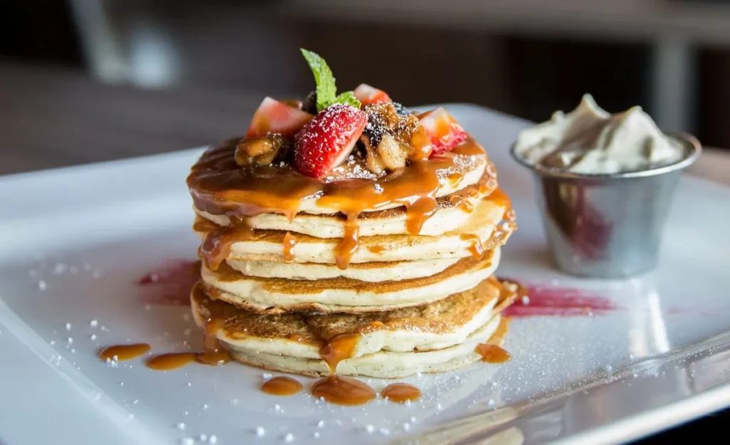 Homemade breakfast pancakes
