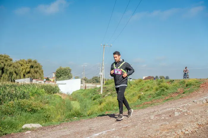 Runner on a countryside trail