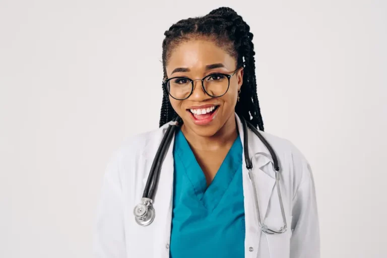 Smiling doctor with a stethoscope