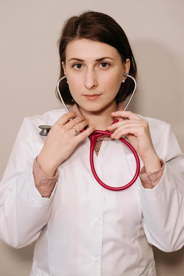 Physician in a white coat