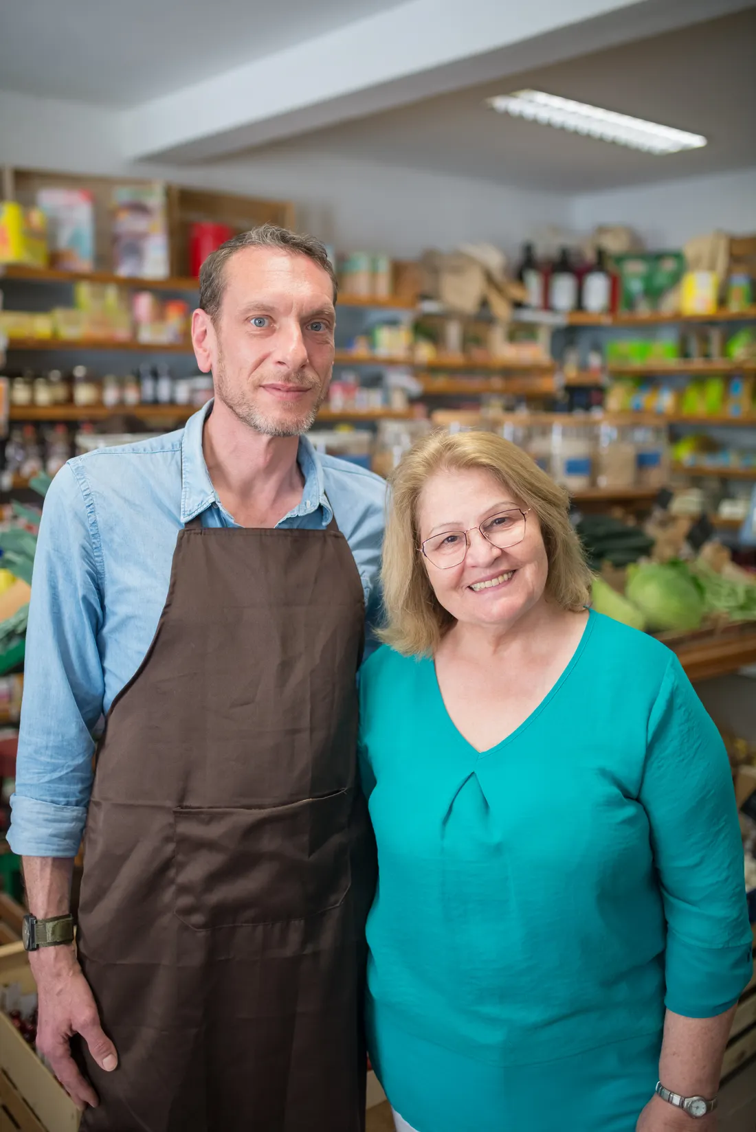 The team behind the shop counter