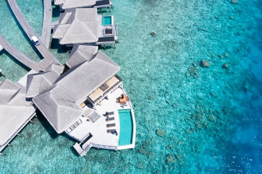Poolside at the resort