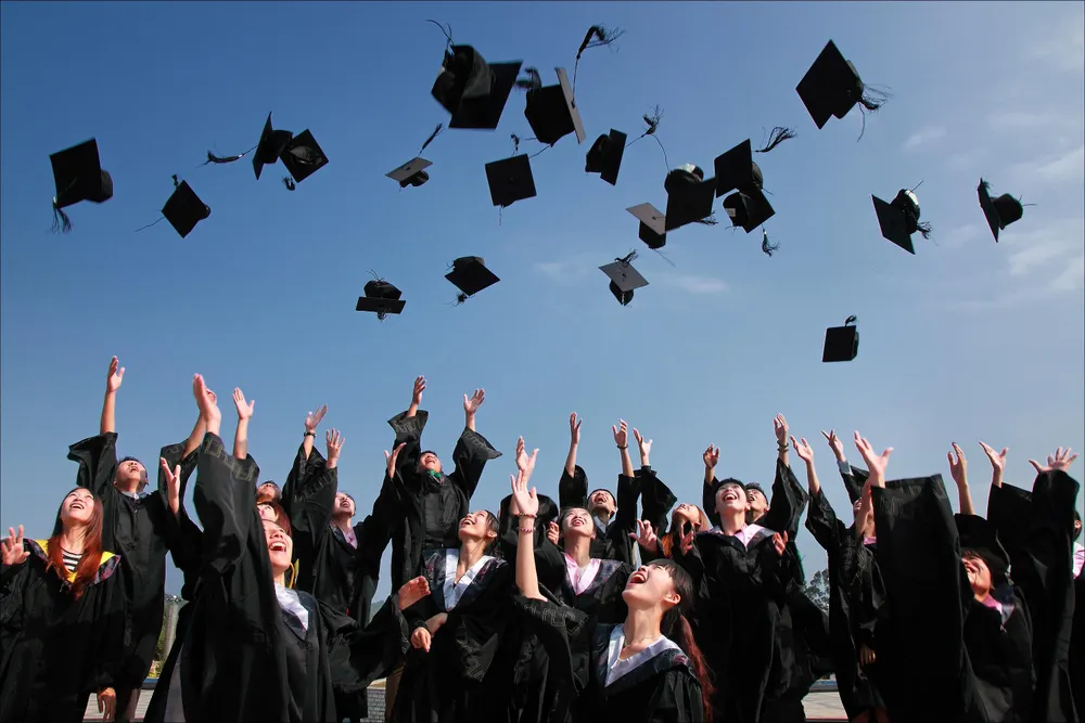 Graduates celebrating