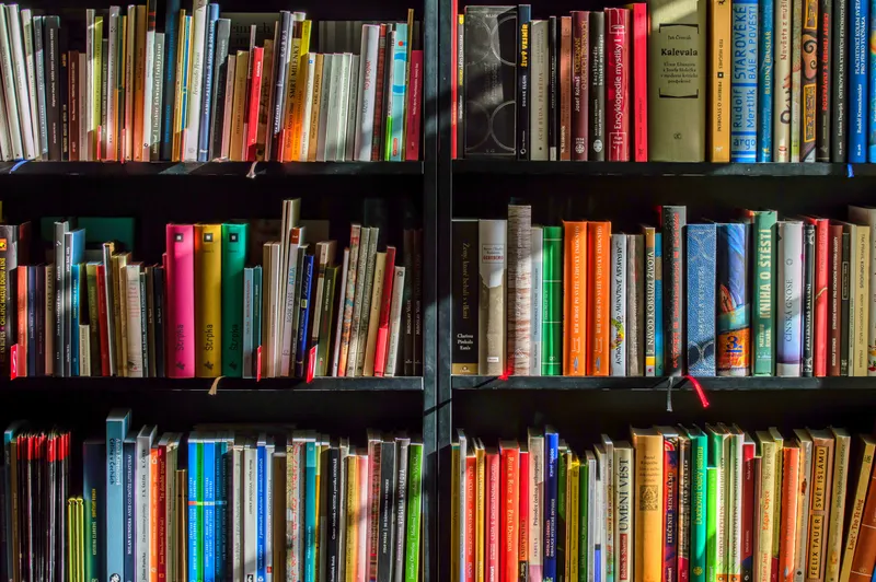 Library shelves