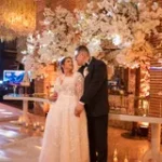 Couple at their reception