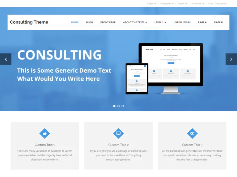 10 Best WordPress Themes for Business (Free & Premium) 1 Consulting free WordPress theme for business