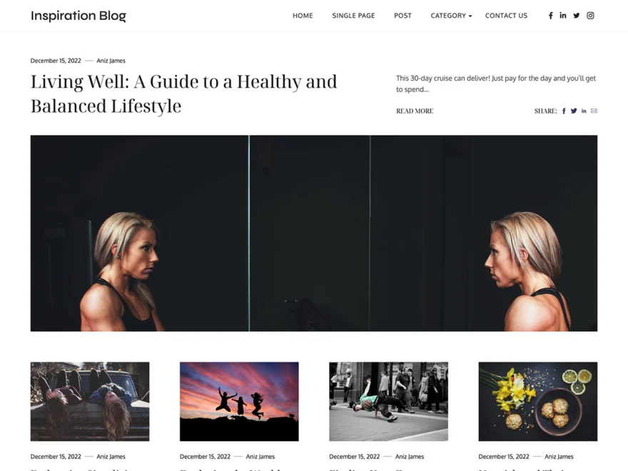 10 Best WordPress Themes for Quotes (Free & Premium) 1 Inspiration Blog free WordPress theme for a quotes website