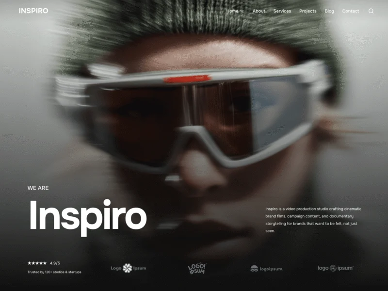 11 Best WordPress Themes for Portfolio (Free & Premium) 6 Inspiro photography portfolio WordPress theme