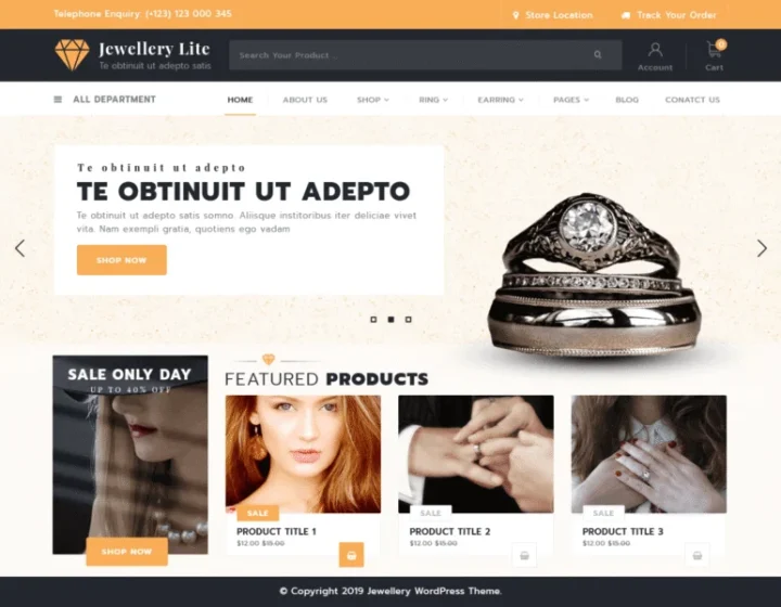 10 Best WordPress Themes for Jewellery (Free & Premium)