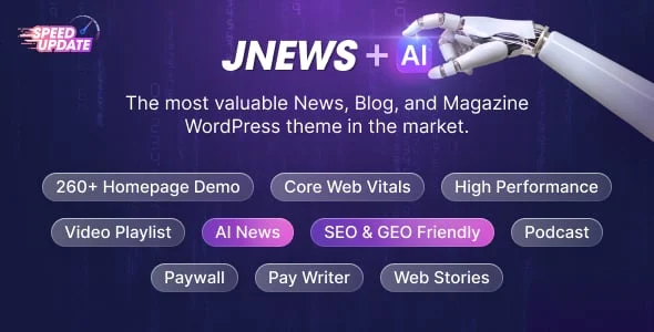 11 Best WordPress Themes for Blogs (Free & Premium) 10 JNews publishing and blog WordPress theme preview