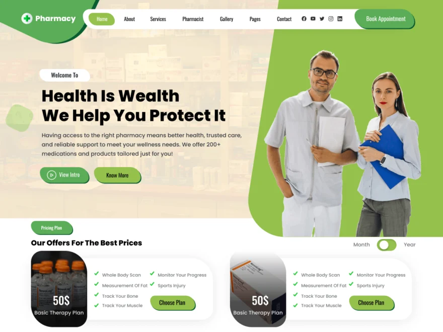10 Best WordPress Themes for Pharmaceutical Company (Free & Premium)