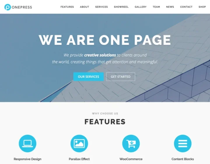 10 Best One Page WordPress Themes (Free & Premium)