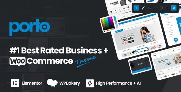 Porto multipurpose ecommerce WordPress theme preview