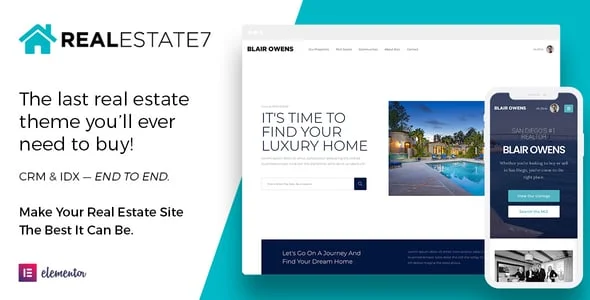 Real Estate 7 IDX WordPress theme preview
