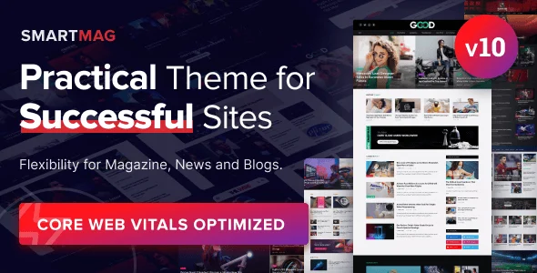 SmartMag newspaper and news WordPress theme preview