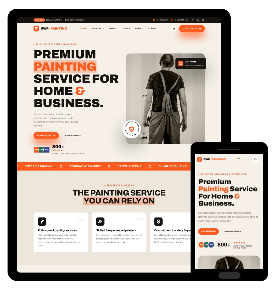 SWP painting wordpress theme