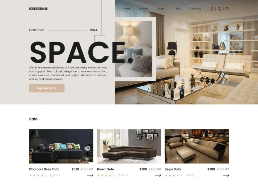 10 Best WordPress Themes for Furniture Store (Free & Premium) 1 VW Furniture Shop free WordPress theme for a furniture store