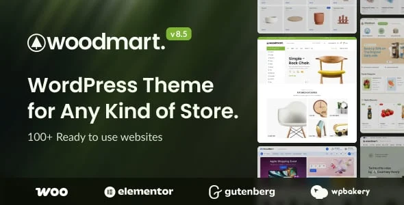 WoodMart WooCommerce WordPress theme for ecommerce stores