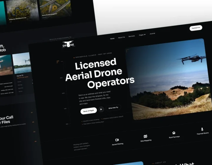 drone services wordpress theme