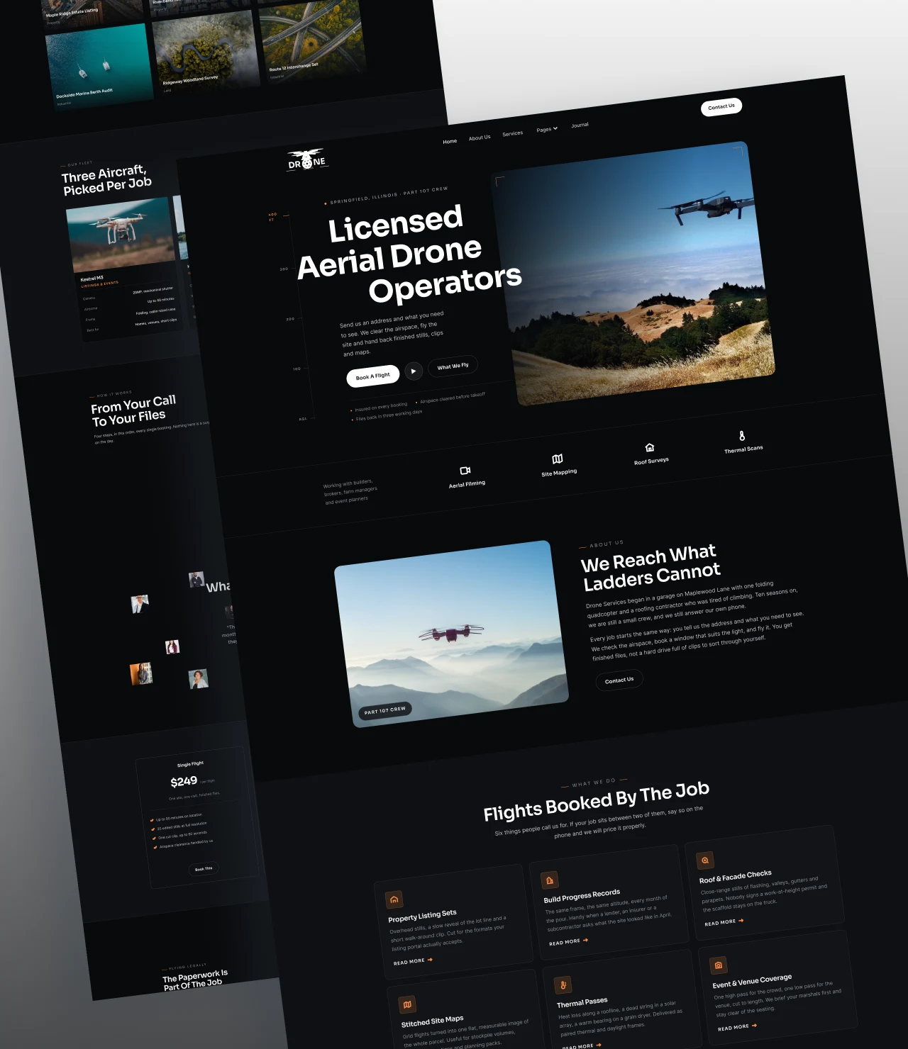 drone services wordpress theme
