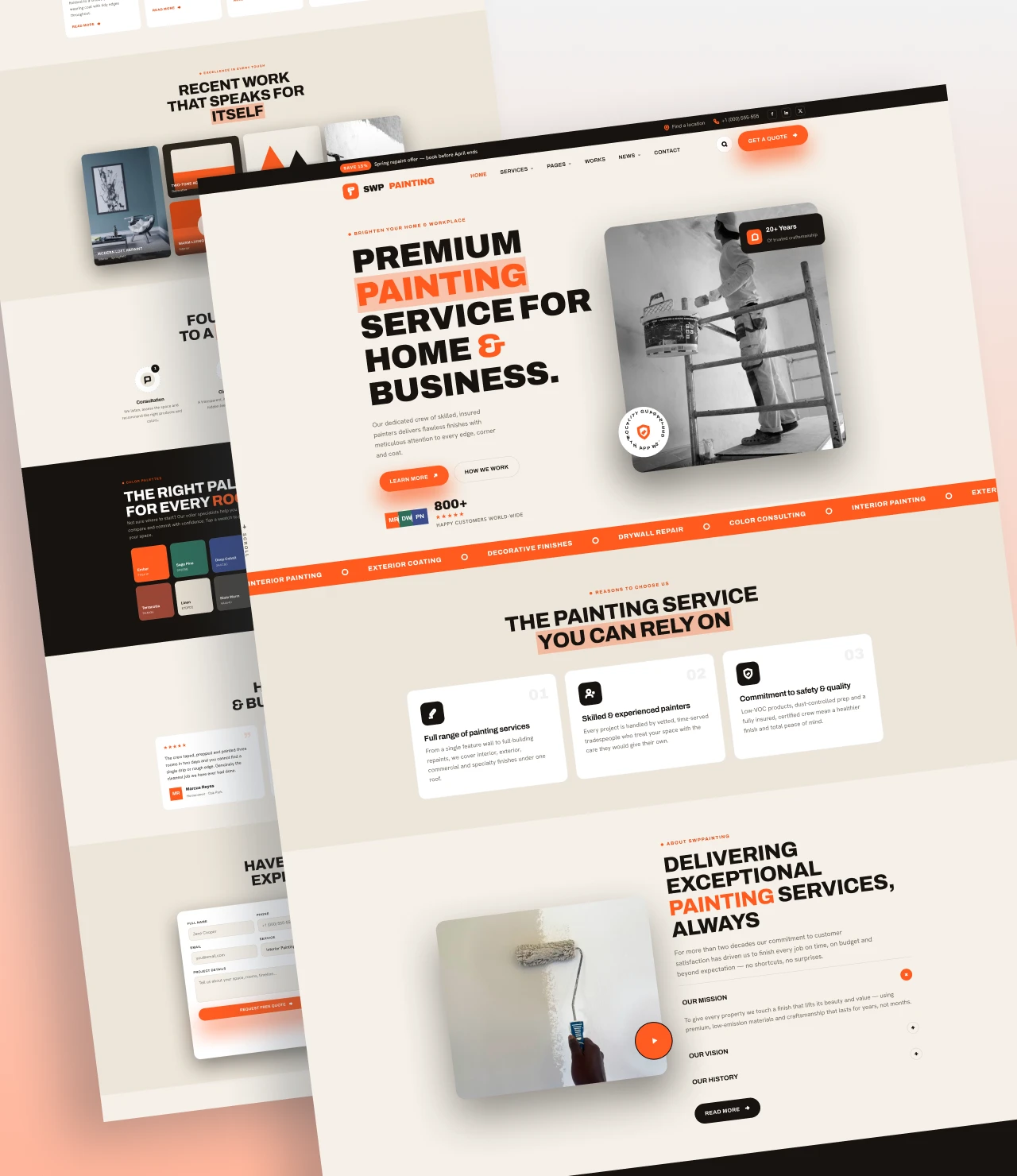 painting wordpress theme