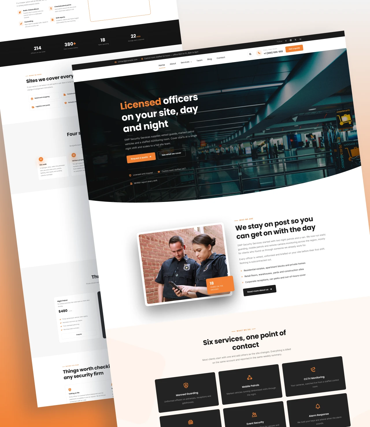 security services wordpress theme