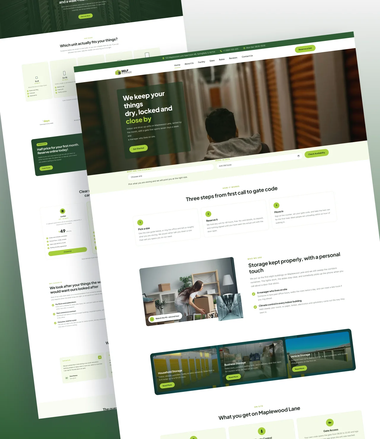 Self Storage WordPress Theme