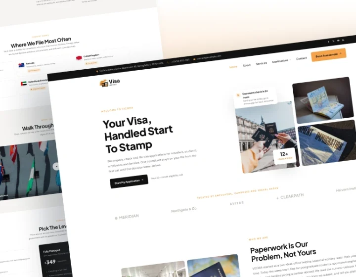 Visa Services WordPress Theme