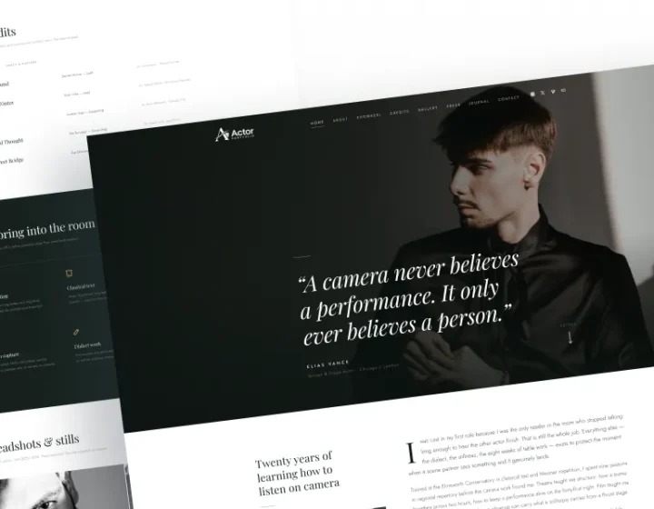 Actor Portfolio WordPress Theme