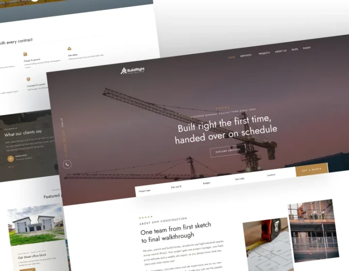 Construction WordPress Theme