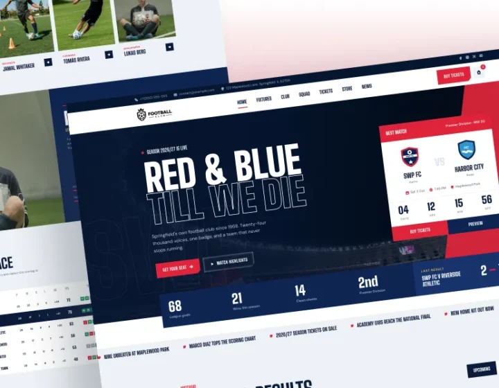 Football Club WordPress Theme
