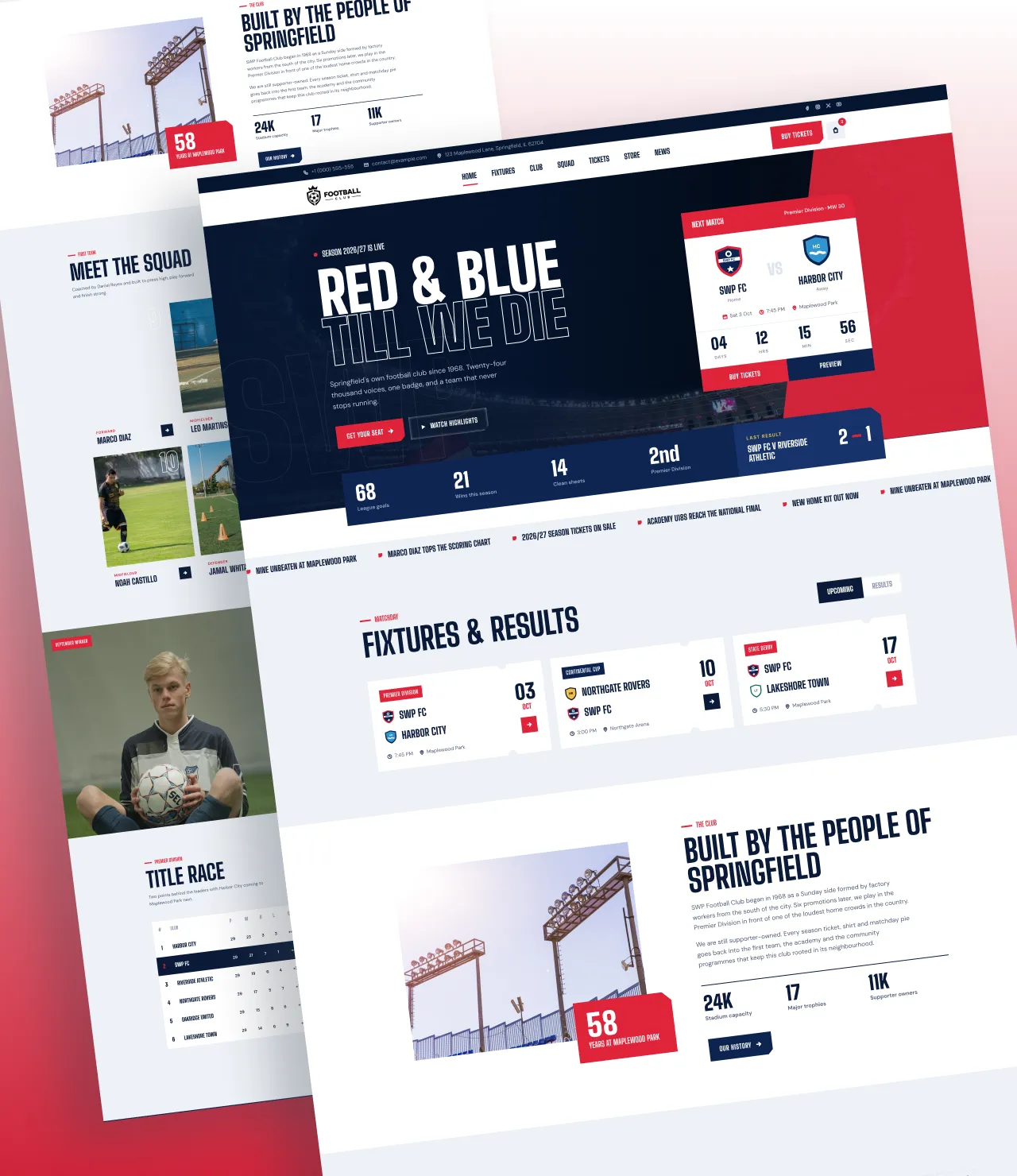 Football Club WordPress Theme