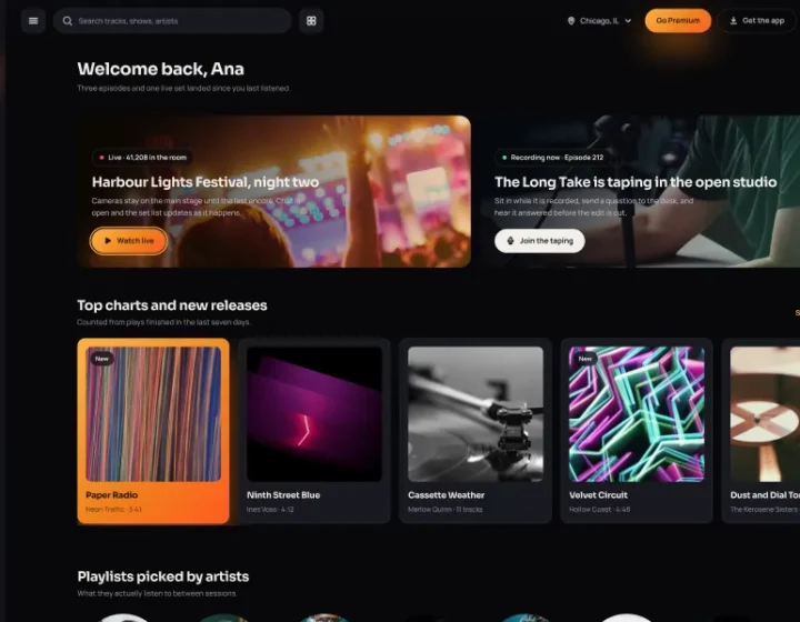 Free music podcast WordPress Theme