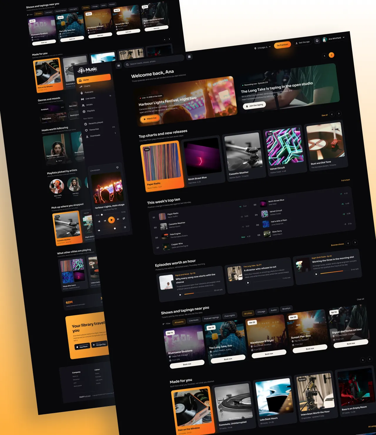 Music Podcast WordPress theme for a blog with audio content
