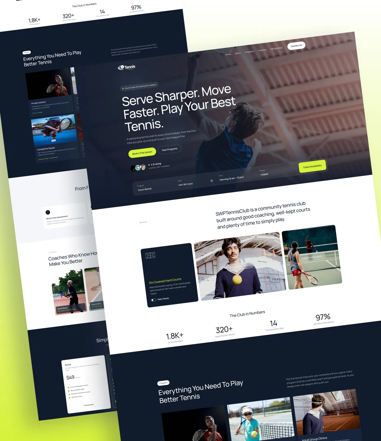Tennis Club WordPress Theme