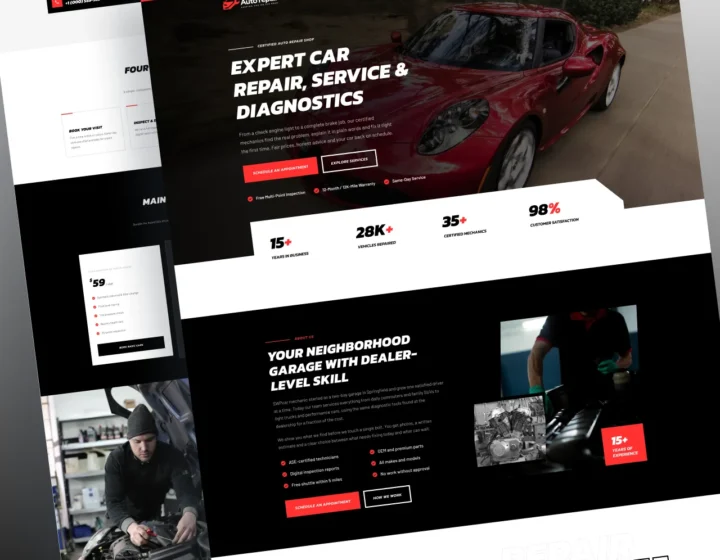 Auto Repair WordPress Theme