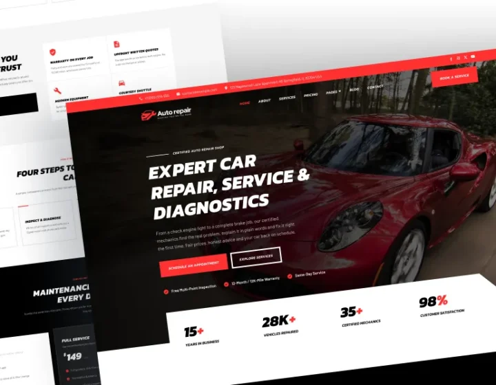 Auto Repair WordPress Theme