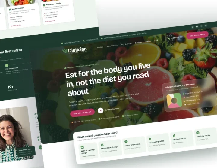 Dietician WordPress Theme