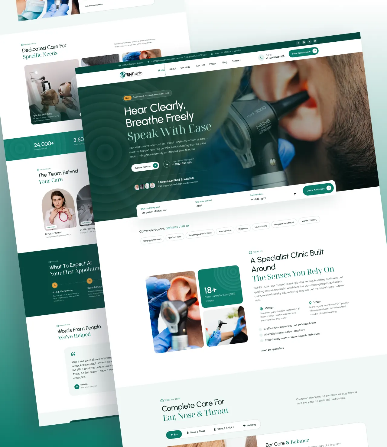 ENT Clinic WordPress Theme