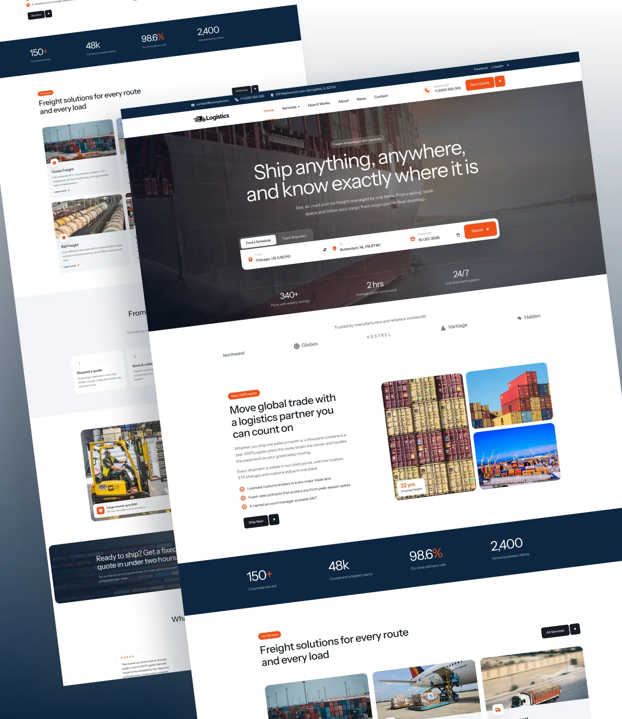 Logistic WordPress Theme