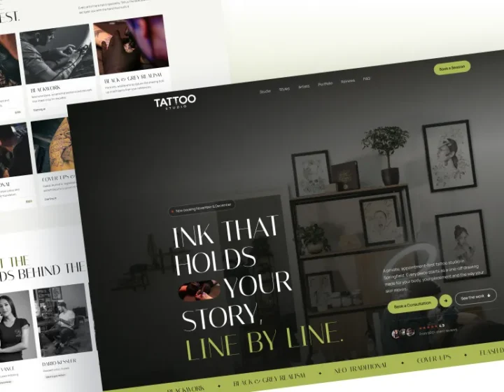 Tattoo Studio WordPress Theme