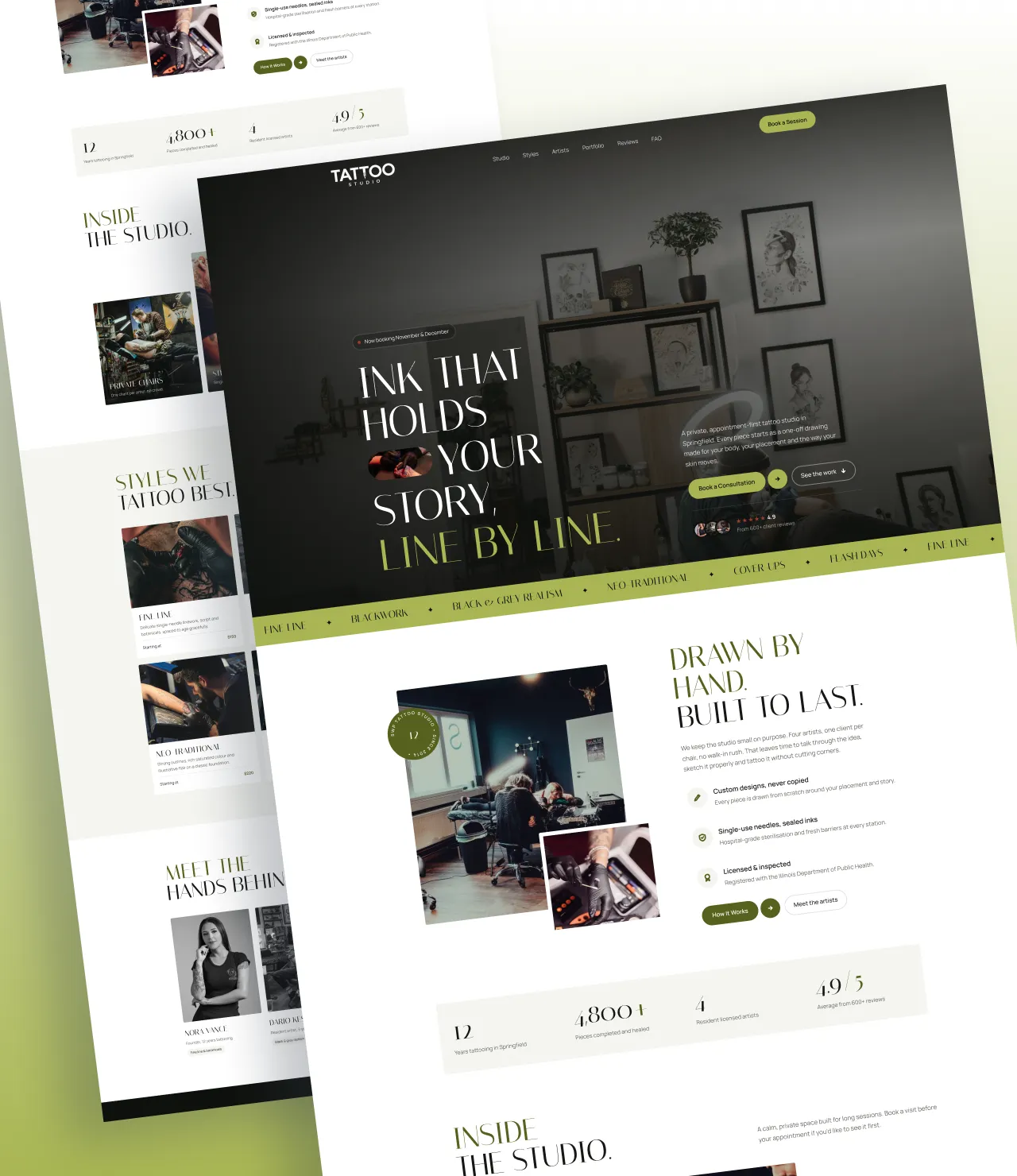 Tattoo Studio WordPress Theme